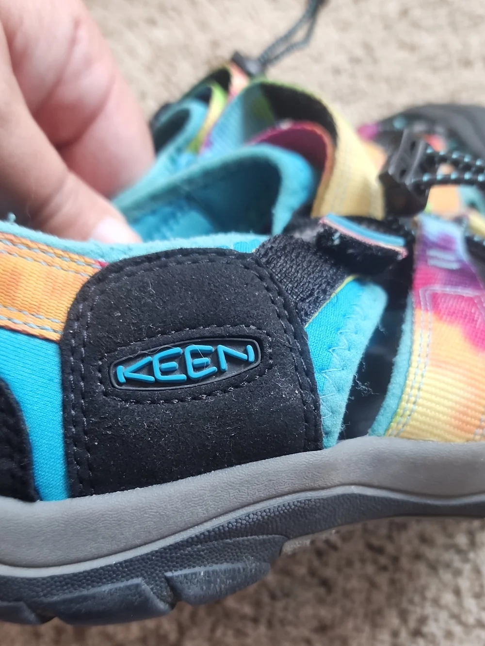 Sz 5M Keen Kids Multicolor Tie-Dye Newport Sport Sandals